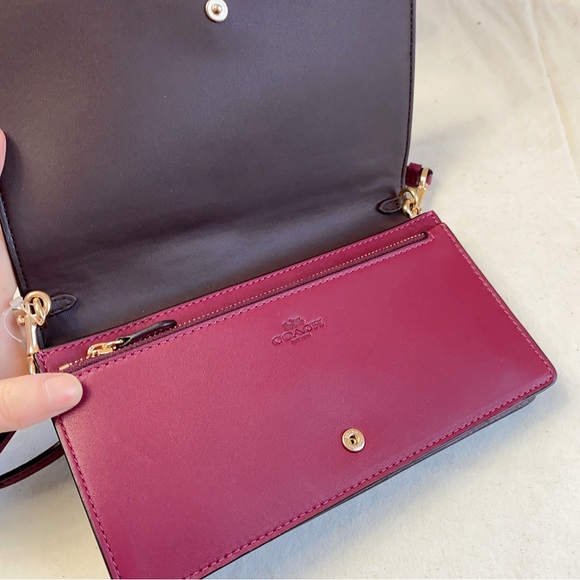 Coach Anna Foldover Clutch Crossbody - Picture 7 of 9